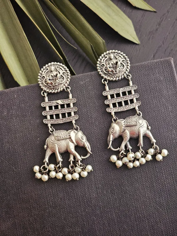 Women_Silver_Contemporary_Drop_Earrings