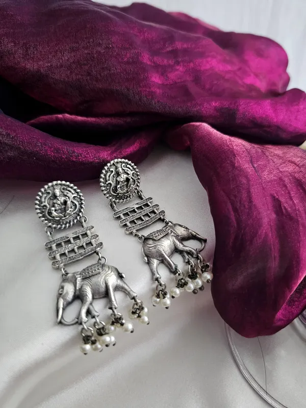 Women_Silver_Contemporary_Drop_Earrings