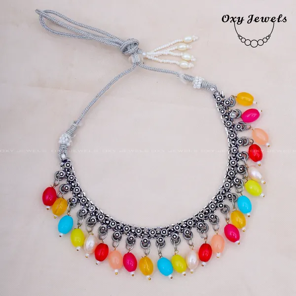 Multi_Pearl_Oxidised_Necklace