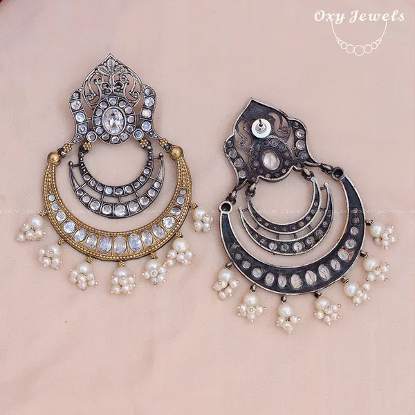 Oxidised_Dual_Tone_Silver_and_Gold_Chandbali_Earrings_with_Pearl_Drops