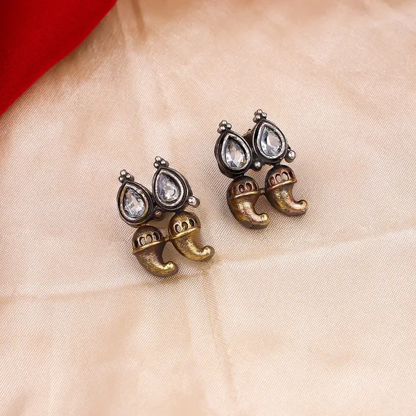 Pack_of_2_-_Dual_Tone_Earrings_with_Colorful_Gem_Accents