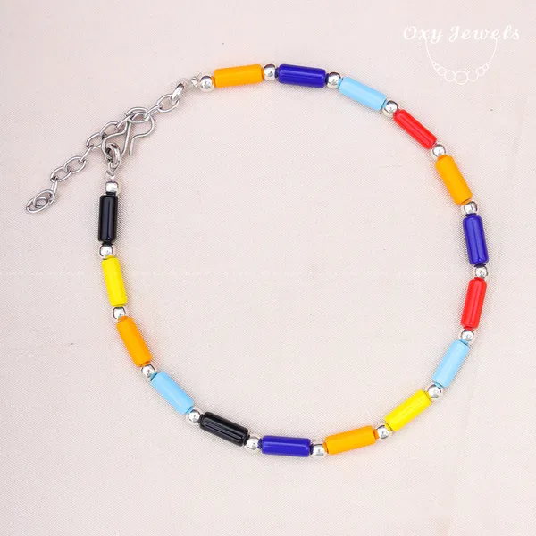 Vibrant_Multicolor_Oxidized_Beaded_Anklets_Set
