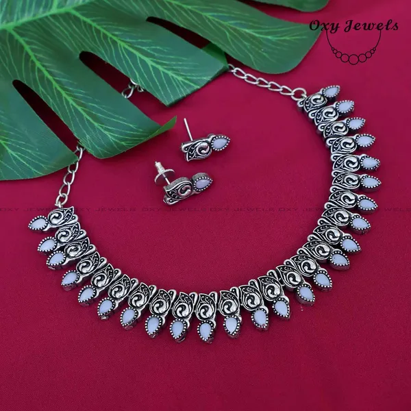Antique_Silver_Oxidized_Necklace_and_Earrings_Set