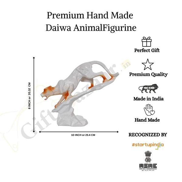 Panther_Animal_Figurines_Showpiece_of_White_and_Orange_Color_|_Royal_Decor_for_Home