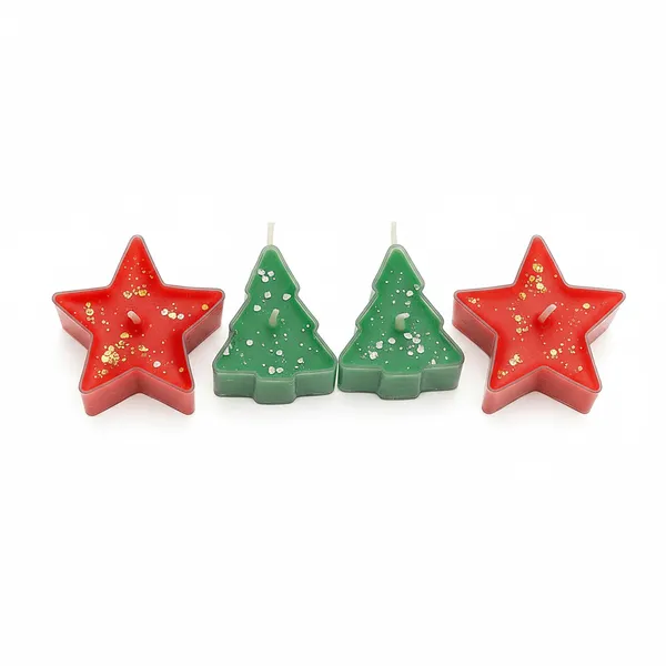Big_Star_&_Christmas_Tree_Shaped_Acrylic_Tlights_of_Set_of_4_|_Premium_Look_for_Home_Decor