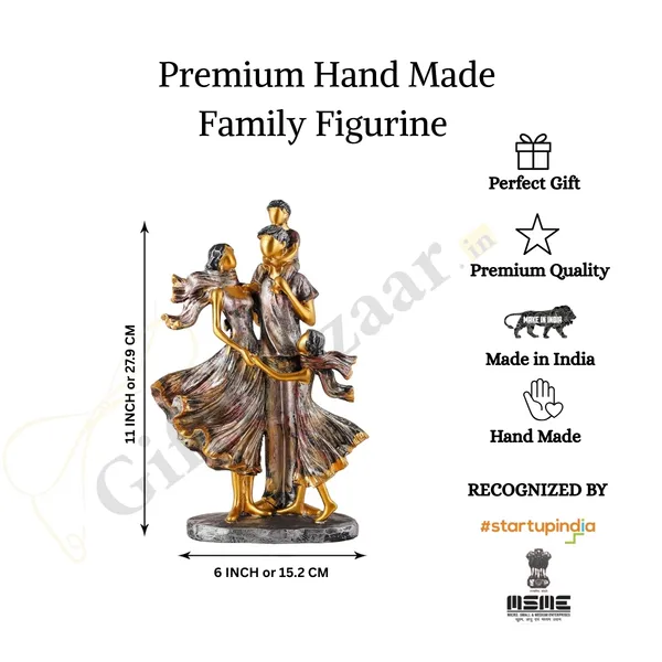 Polyresin_Family_Couple_Showpiece_of_Golden_Color_|_For_Home_Decor_Showpiece