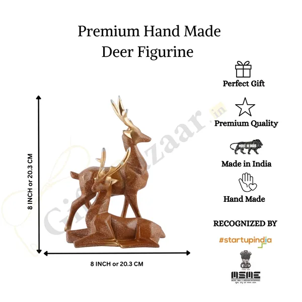 Deer_Showpiece_of_Brown_Color_of_Set_of_2_|_For_Home_Decor_Showpiece
