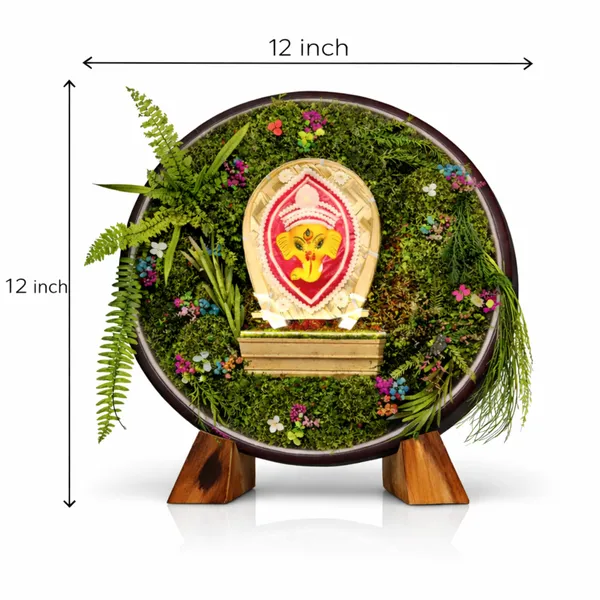 12_Inches_Anant_Ganpati_Wooden_Paradise_Showpiece_with_Wooden_Stand_|_Green_Gifting_for_Special_Moments