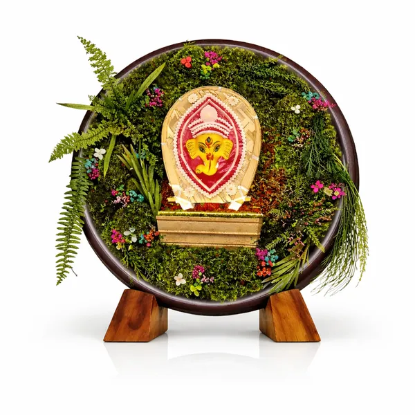 12_Inches_Anant_Ganpati_Wooden_Paradise_Showpiece_with_Wooden_Stand_|_Green_Gifting_for_Special_Moments