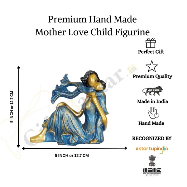 Mother_Love_Child_Statue_of_Blue_Color_|_Home_Decor_for_Asthetic_Apeal