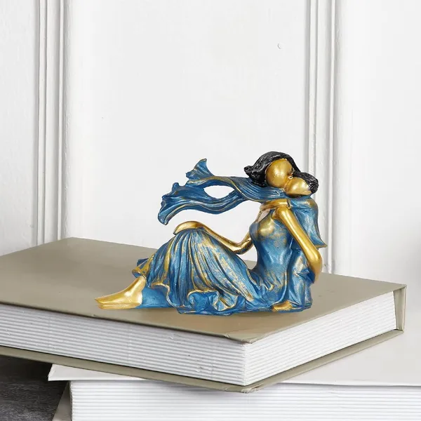 Mother_Love_Child_Statue_of_Blue_Color_|_Home_Decor_for_Asthetic_Apeal