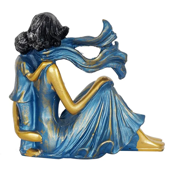 Mother_Love_Child_Statue_of_Blue_Color_|_Home_Decor_for_Asthetic_Apeal