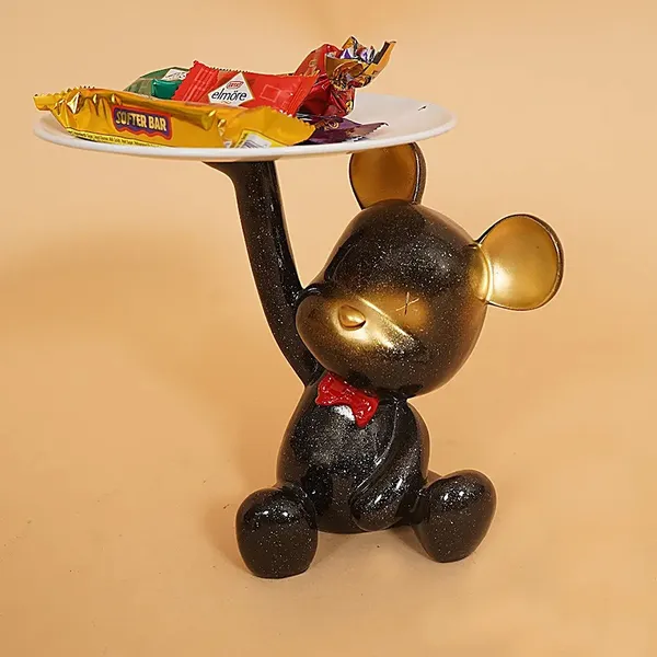 Handcrafted_Teddy_Holding_Tray_of_Sitting_Design_|_Antique_Item_for_Home_Decor