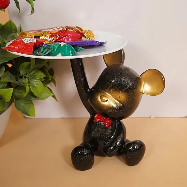Handcrafted_Teddy_Holding_Tray_of_Sitting_Design_|_Antique_Item_for_Home_Decor