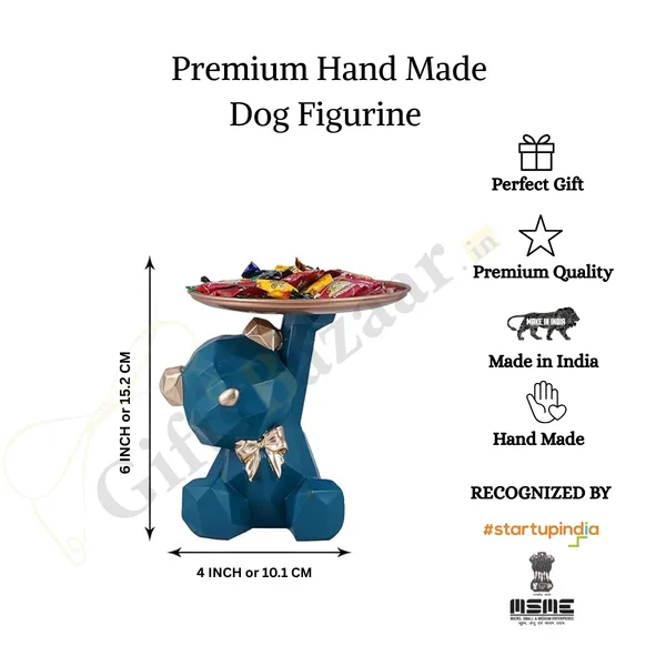 Cool_Dog_Showpiece_of_Sitting_Position_of_Green_Color_|_For_Home_Decor_Showpiece