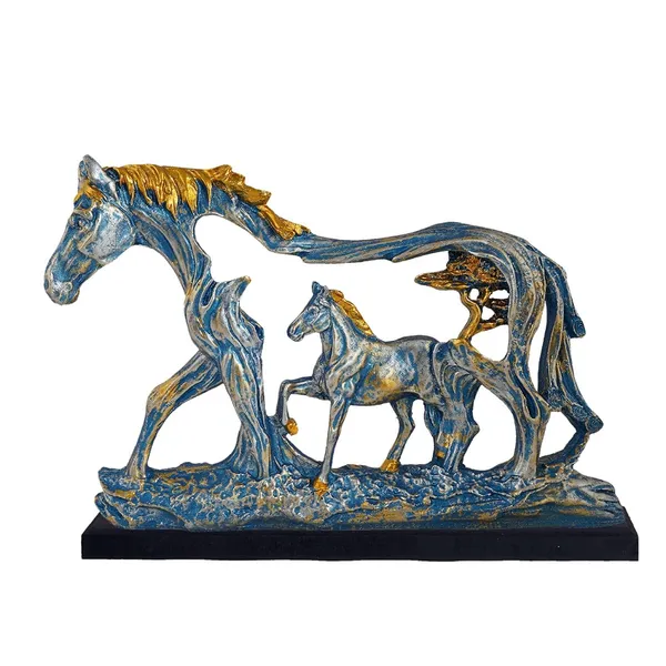 Horse_Statue_of_Multicolor_of_Set_of_2_|_Home_Decor_for_Asthetic_Apeal