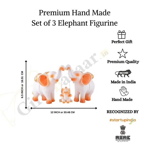 Elephant_Showpiece_of_White_Color_of_Set_of_3_|_For_Home_&_Office_Decor