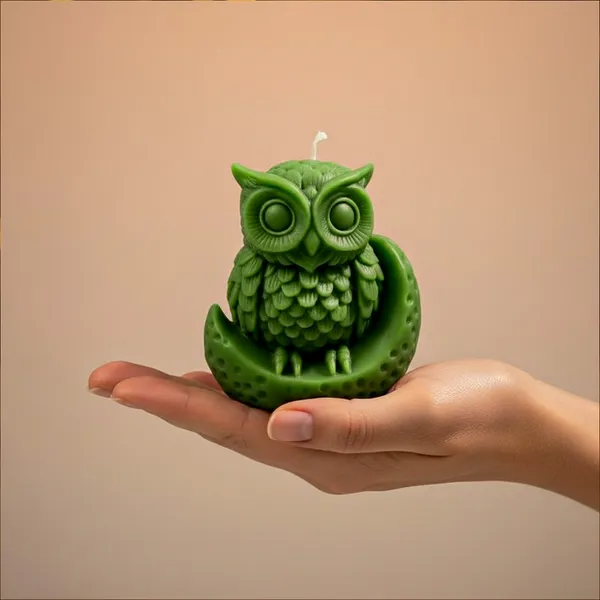 Owl_Soya_Wax_Candle_of_Set_of_2_|_Minimalist_Look_for_Home,_Office_&_Gifting