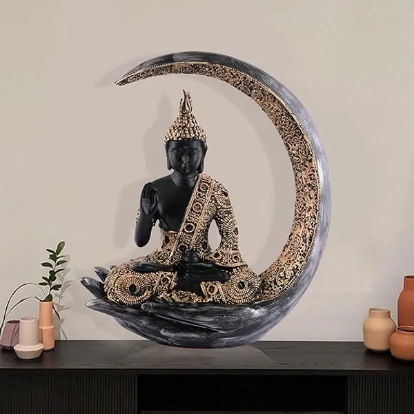 Samadhi_Buddha_Sitting_on_Chand_Statue_of_Black_and_Golden_|_For_Home_Decor_Showpiece