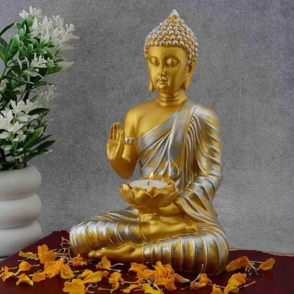 Meditating_Sitting_Buddha_Idol_Statue_of_Golden_Color_|_Luxury_Home_Decor_Accent
