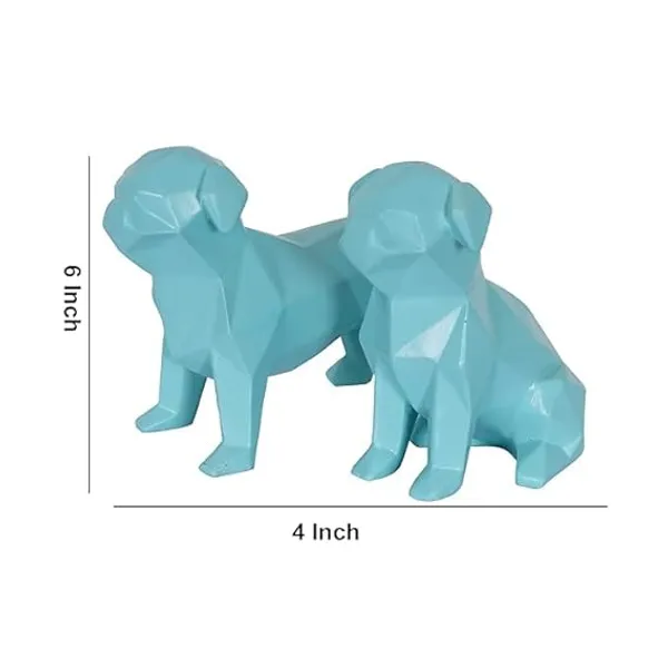 Cute_Dog_Showpiece_of_Blue_Color_of_Set_of_2_|_For_Home_Decoration_Item