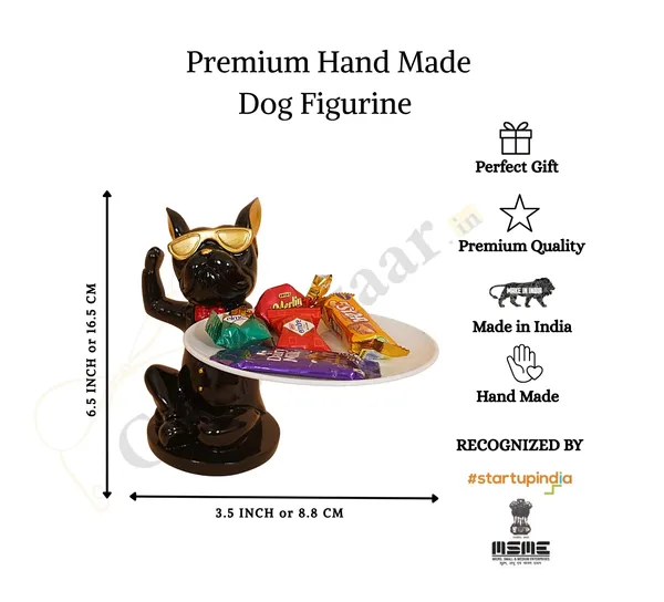 Stylish_Dog_Figurine_of_Standing_Design_with_Tray_|_Decorative_Serving_Tray_for_Home_Decor