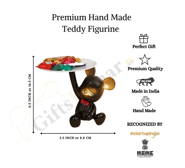 Handcrafted_Teddy_Holding_Tray_of_Sitting_Design_|_Antique_Item_for_Home_Decor