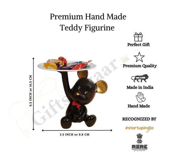 Cute_Cartoon_Bear_Figurine_Holding_Tray_of_Brown_Color_|_Royal_Decor_for_Home