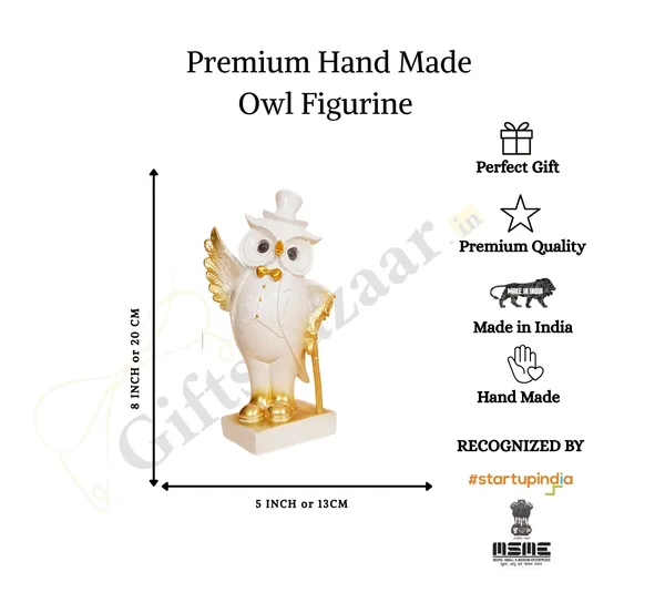 Gentleman_Religious_Owl_Figurine_of_White_Color_|_Elegant_Decorative_Gift_Box