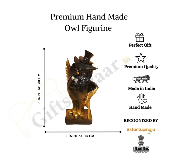 Gentleman_Religious_Owl_Figurine_of_Brown_Color_|_Elegant_Decorative_Gift_Box