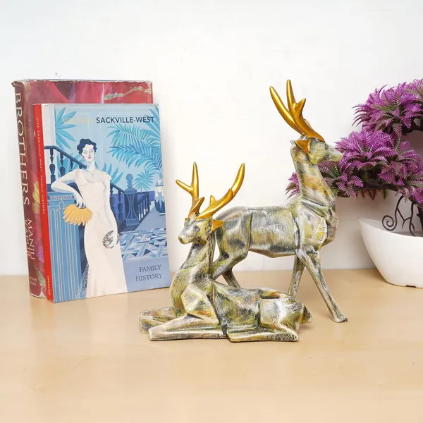 Deer_Showpiece_of_Multicolor_of_Set_of_2_|__Decorative_Item_for_Home_Decor