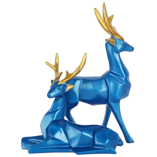 Deer_Showpiece_of_Blue_Color_of_Set_of_2_|__Decorative_Item_for_Home_Decor
