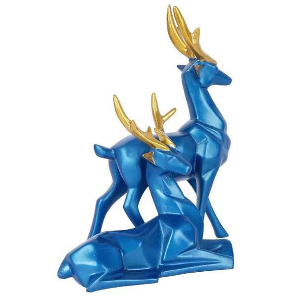 Deer_Showpiece_of_Blue_Color_of_Set_of_2_|__Decorative_Item_for_Home_Decor