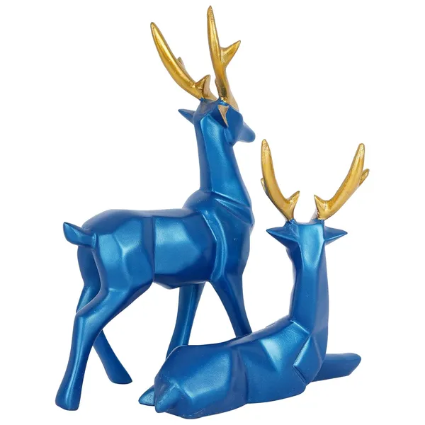 Deer_Showpiece_of_Blue_Color_of_Set_of_2_|__Decorative_Item_for_Home_Decor
