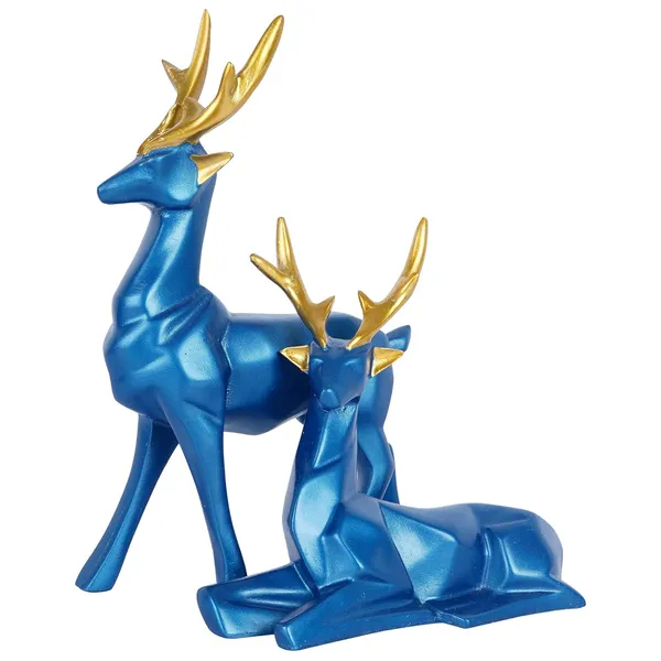 Deer_Showpiece_of_Blue_Color_of_Set_of_2_|__Decorative_Item_for_Home_Decor