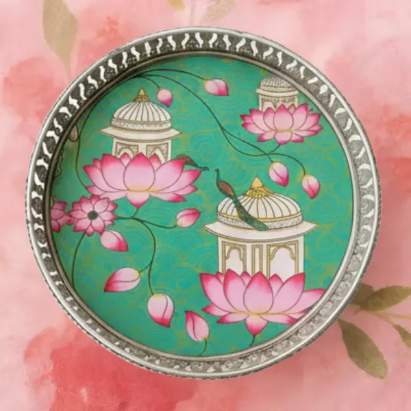 Stylish_Silver_Decorative_Tray_with_Premium_Floral_Design_|_Elegant_Touch_on_Home_Decor