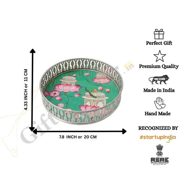 Stylish_Silver_Decorative_Tray_with_Premium_Floral_Design_|_Elegant_Touch_on_Home_Decor