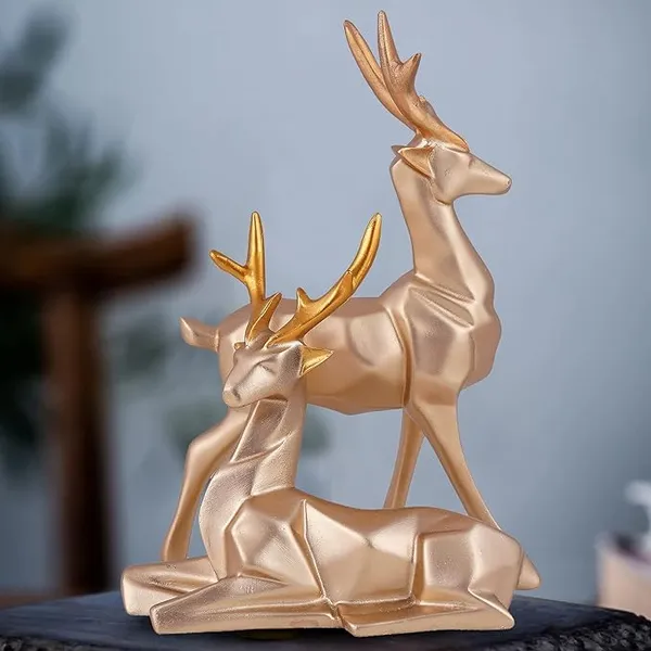 Deer_Showpiece_of_Golden_Color_of_Set_of_2_|__Decorative_Item_for_Home_Decor