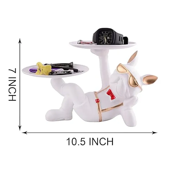 Toy_Dog_Serving_with_Double_Tray_of_White_Color_|_Home_Decor_for_Asthetic_Apeal