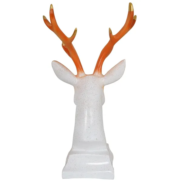 Handcrafted_Reindeer_Showpiece_of_White_and_Golden_Color_|_Home_Decor_for_Asthetic_Apeal
