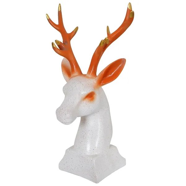Handcrafted_Reindeer_Showpiece_of_White_and_Golden_Color_|_Home_Decor_for_Asthetic_Apeal
