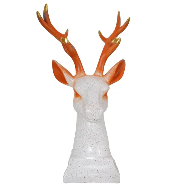 Handcrafted_Reindeer_Showpiece_of_White_and_Golden_Color_|_Home_Decor_for_Asthetic_Apeal