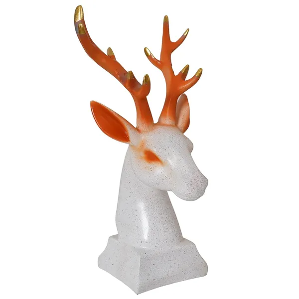 Handcrafted_Reindeer_Showpiece_of_White_and_Golden_Color_|_Home_Decor_for_Asthetic_Apeal