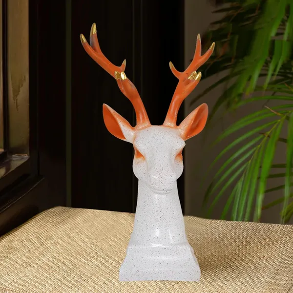 Handcrafted_Reindeer_Showpiece_of_White_and_Golden_Color_|_Home_Decor_for_Asthetic_Apeal
