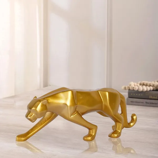 Artistic_Panther_Showpiece_of_Golden_Color_|_Premium_for_Home_Decor