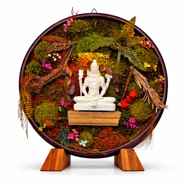 12_Inches_Moss_Mahadev_Wooden_Paradise_Showpiece_with_Wooden_Stand_|_Green_Gifting_for_Special_Moments