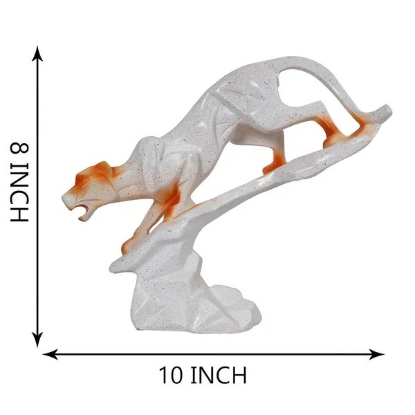 Panther_Animal_Figurines_Showpiece_of_White_and_Orange_Color_|_Royal_Decor_for_Home