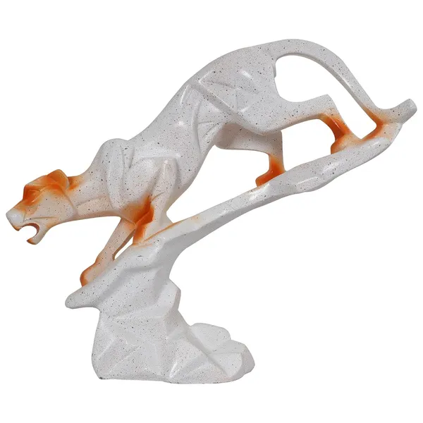 Panther_Animal_Figurines_Showpiece_of_White_and_Orange_Color_|_Royal_Decor_for_Home