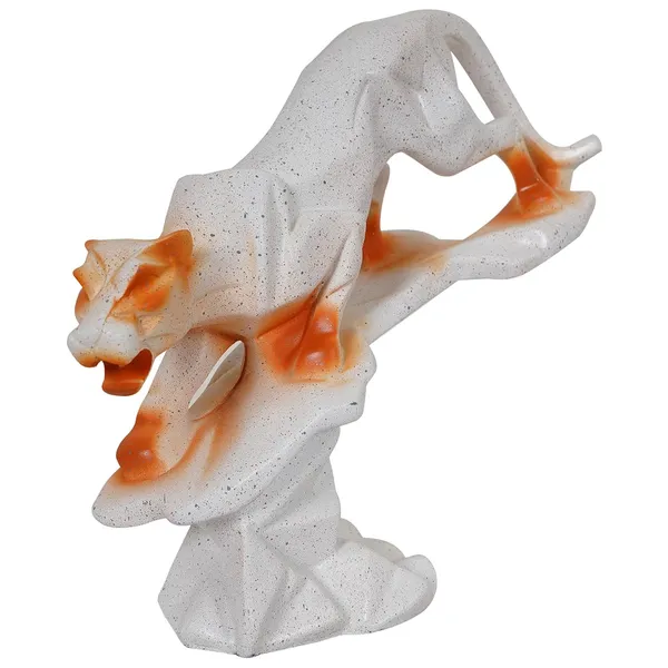 Panther_Animal_Figurines_Showpiece_of_White_and_Orange_Color_|_Royal_Decor_for_Home