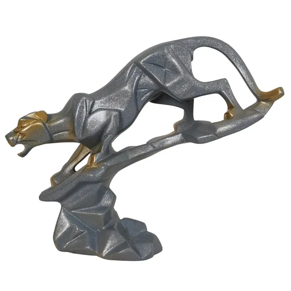 Leopard_Animal_Figurines_Showpiece_of_Grey_Color_|_Antique_Decorative_Item